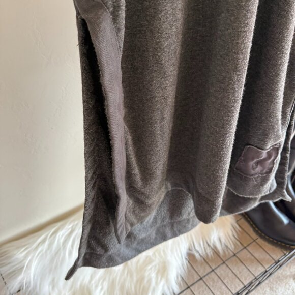 Free People Gray Hooded Long Feel Good Layer S - Picture 10 of 13